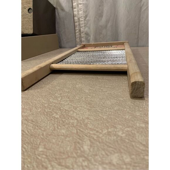 Washboard Vintage Home Decor Dubl Handi-Columbus Ohio Wash Board 18" X 8 1/2" - Picture 5 of 7